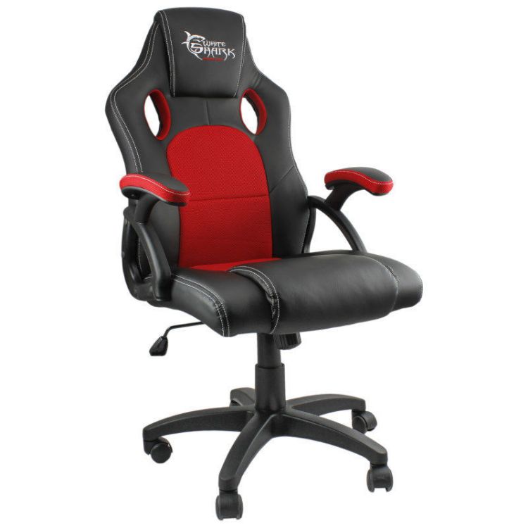 Alles Stolica gaming WHITE SHARK KINGS THRONE CRNO/CRVENA