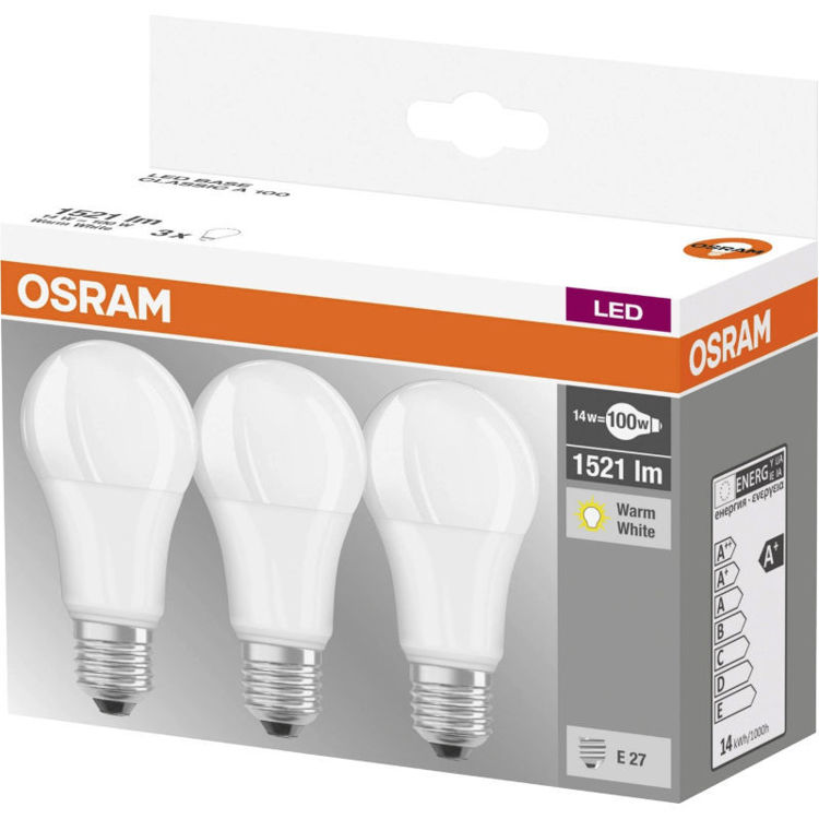 alles OSRAM LED žarulja E27 13W/827 3/1 pak