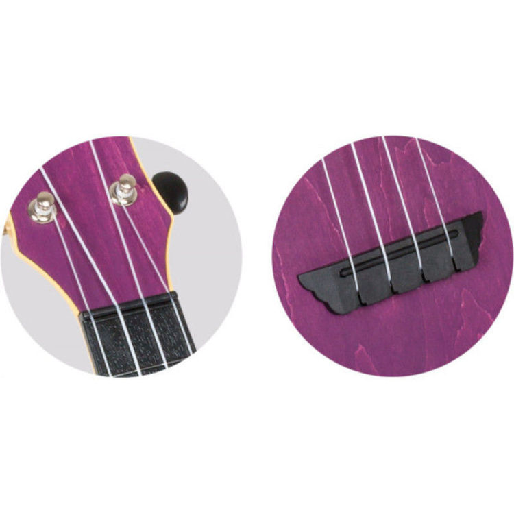 Alles FLIGHT ukulele TUS35PP travel sopran LJUBIČASTA