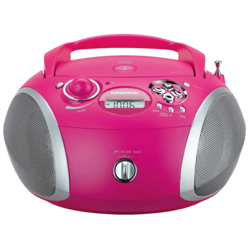 GRUNDIG radio CD player GRB2000 PINK/SILVER Alles, uvijek uz vas