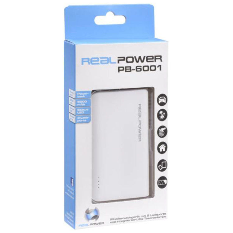 Alles Prijenosno napajanje REAL POWER PB6k BIJELI
