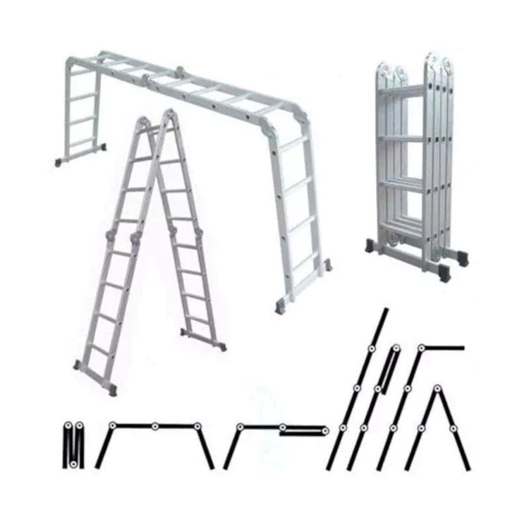 Alles Ljestve aluminijske multifunkcionalne 4x3 gazišta	