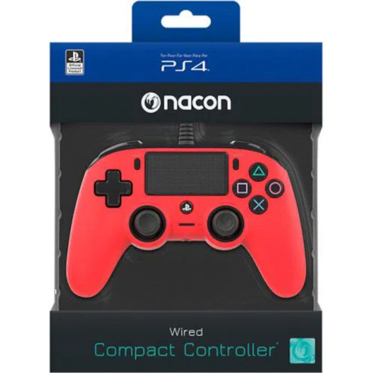 Alles BIGBEN kontroler PS4 Wired Nacon, CRVENI