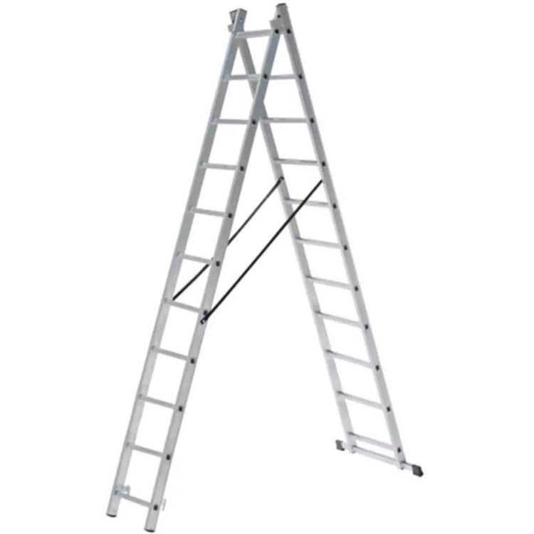 Alles Ljestve aluminijske dvodjelne 2x11 gazišta