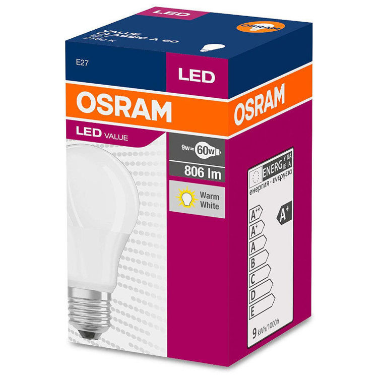 Alles OSRAM žarulja LED VALUE CLAS A 60 FR 8.5 W/2700K E27