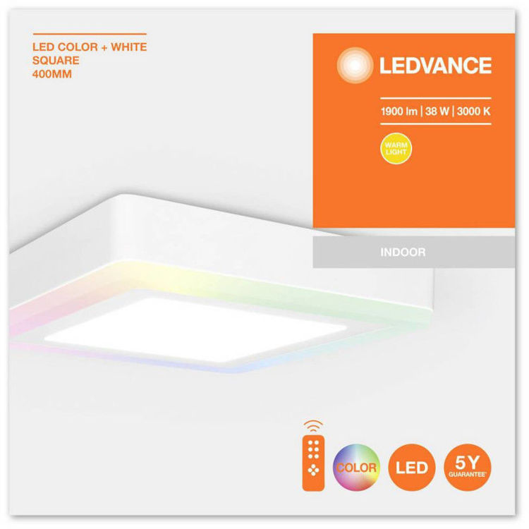 Alles LEDVANCE LED svjetiljka COLOR + WHITE SQ 400 mm 38 W