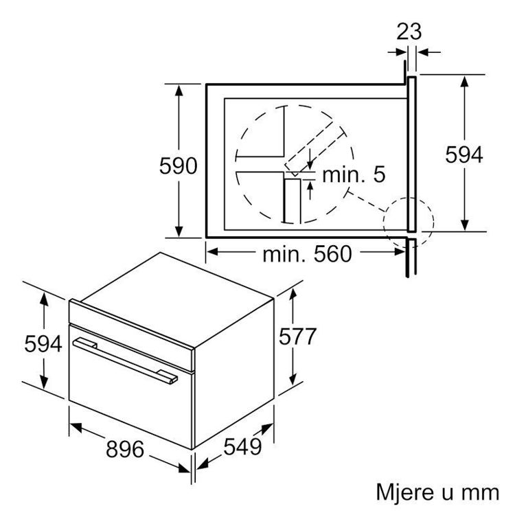 Alles BOSCH pećnica ugradbena VBD5780S0 
