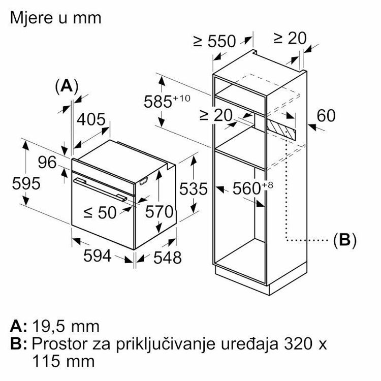 Alles BOSCH pećnica ugradbena HBA533BW1