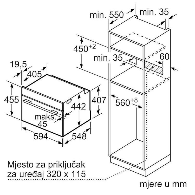 BOSCH pećnica ugradbena CDG634AB0
