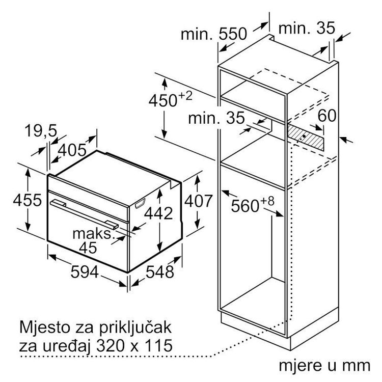 BOSCH pećnica ugradbena CDG634AS0
