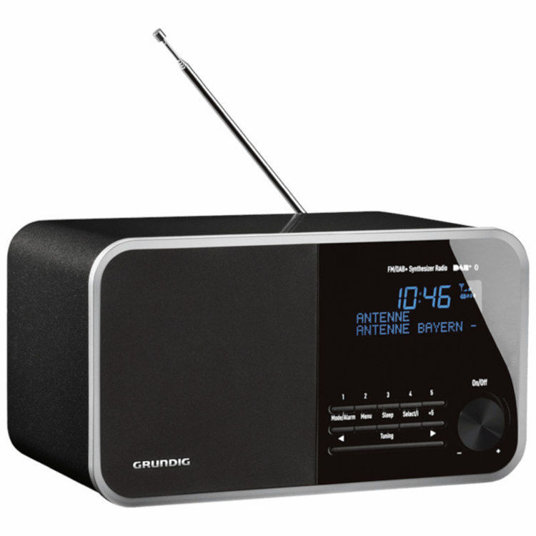 Radio Grundig DTR 4500 DAB+ Bluetooth - Nero - Display Color 2,4" - Telecomando - Sveglia