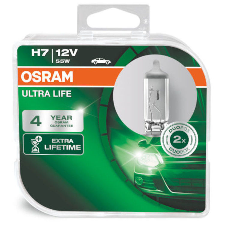 Alles OSRAM auto žarulja ULTRA LIFE H7 DUO