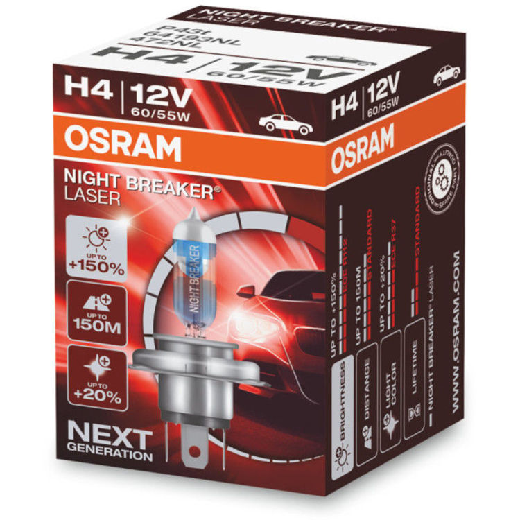 Alles OSRAM auto žarulja Night Breaker Laser 64193NL-HCB H4
