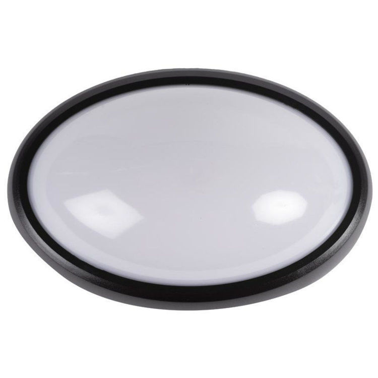 Alles LED plafonjera 12W/6400K crna ovalna