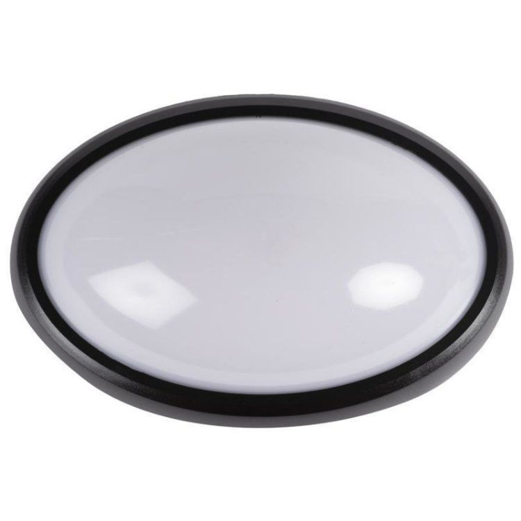 Alles LED plafonjera 12W/6400K crna ovalna