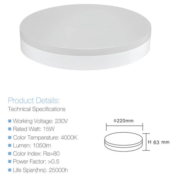 Alles LED plafonjera 14W/4000K 1050 lm