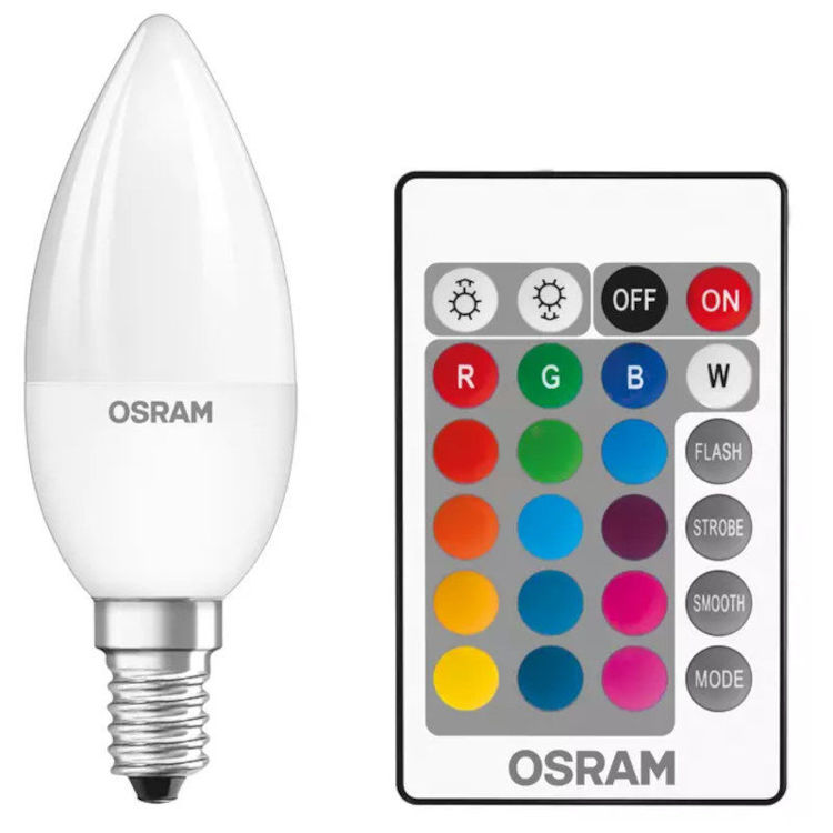 Alles LEDVANCE LED žarulja ST CLAS B 25 RGBW REM 4.2 W/2700 K E14 FR