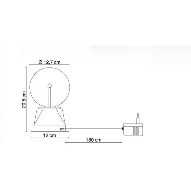 Alles GLOBO stolna lampa PLASMA 28011 CRNA