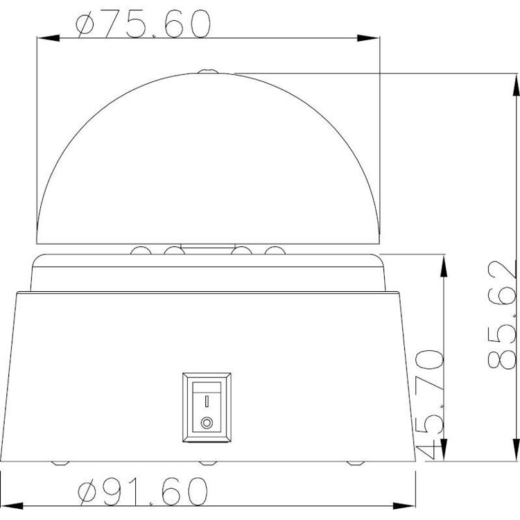 Alles GLOBO LED stolna lampa DISCO 28014