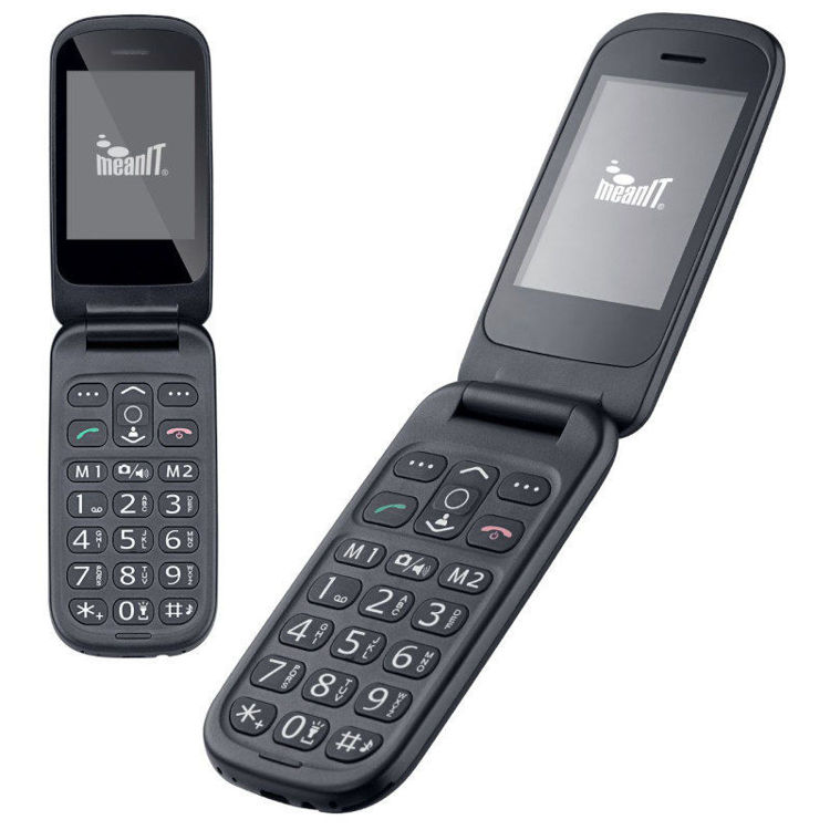 Alles MEANIT mobilni telefon SENIOR FLIP 1 CRNI
