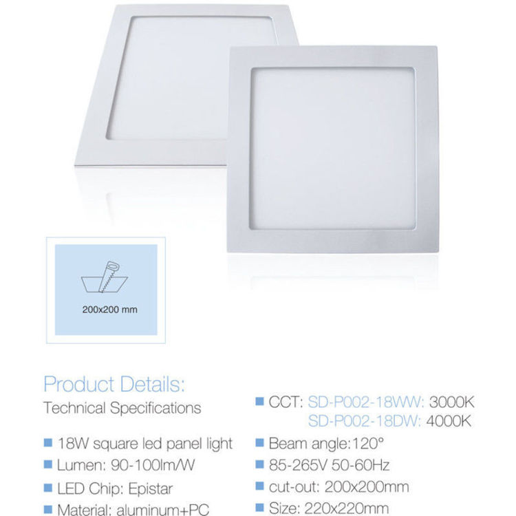 Alles Panel LED ugradbeni SD-P002-18WW