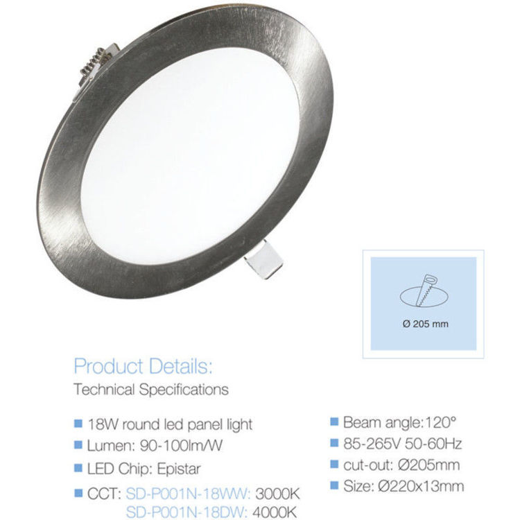 Alles Panel LED ugradbeni SD-P001N-18DW