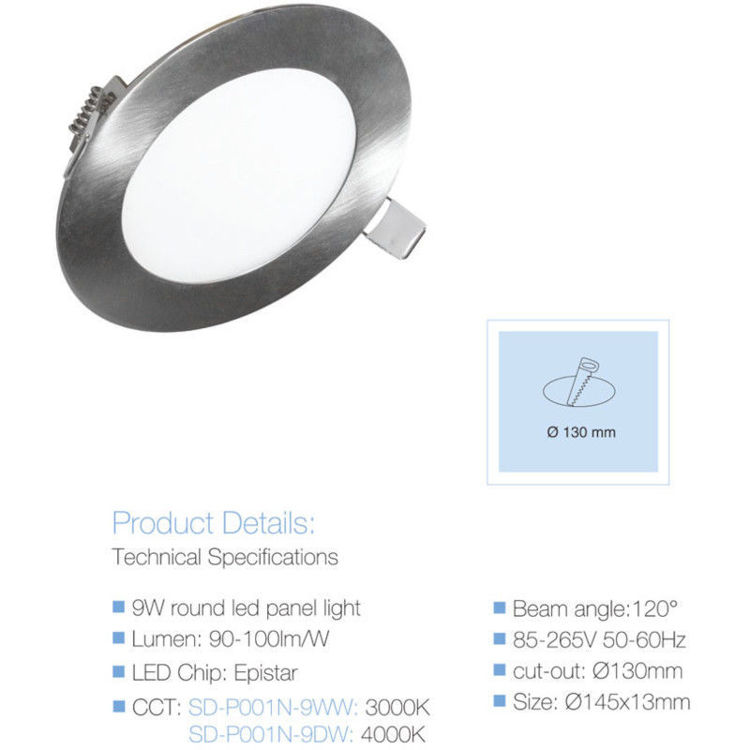 Alles Panel LED ugradbeni SD-P001N-9WW
