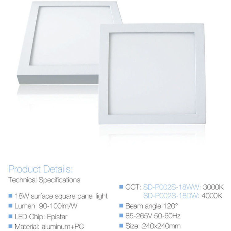 Alles Panel LED ugradbeni SD-P002S-18WW