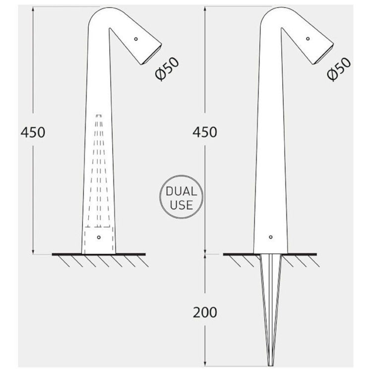 Alles FUMAGALLI LED podna svjetiljka STEVEN BLACK 1.7 W 3000K