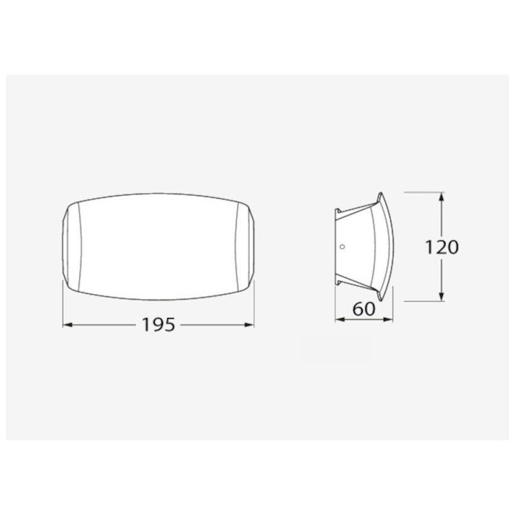 Alles FUMAGALLI LED zidna svjetiljka ABRAM 190 WHITE 8.5 W 3000K
