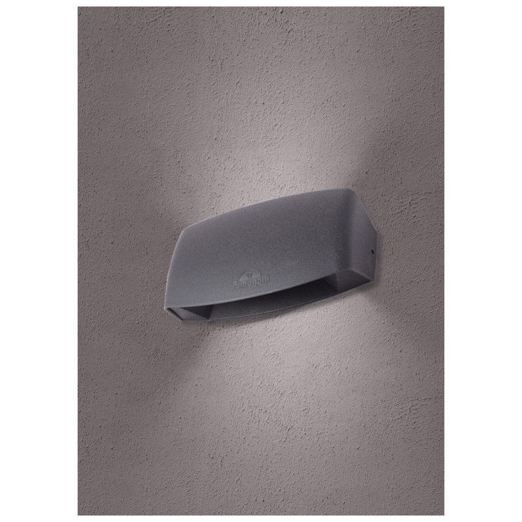 Alles FUMAGALLI LED zidna svjetiljka ABRAM 190 BLACK 8.5 W 3000K