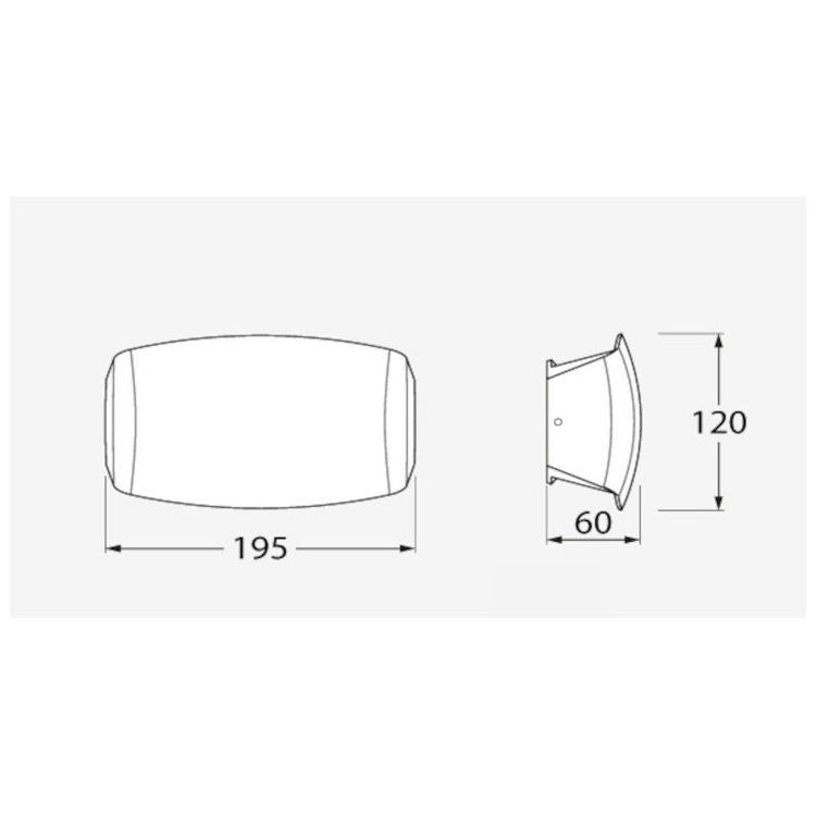 Alles FUMAGALLI LED zidna svjetiljka ABRAM 190 BLACK 8.5 W 3000K