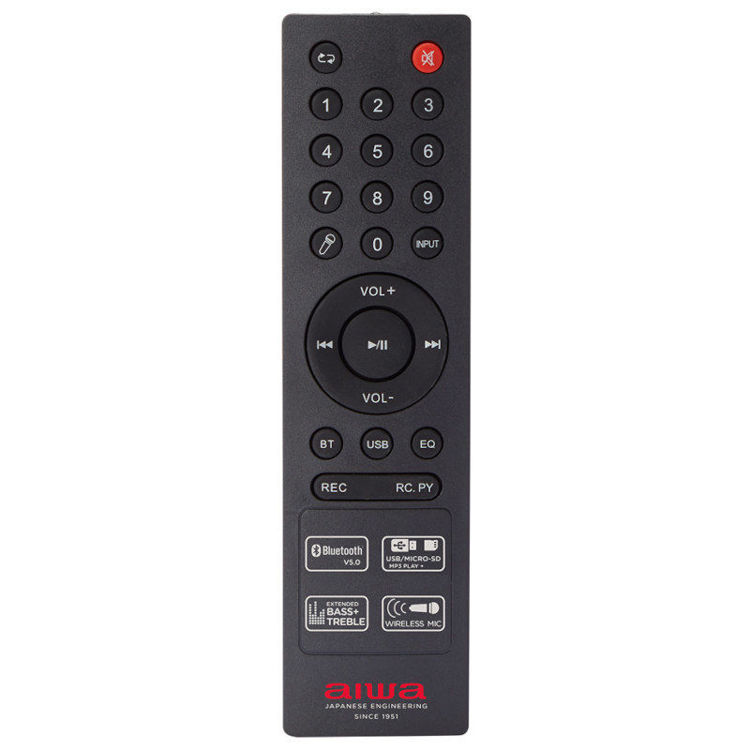 Alles AIWA zvučnik prijenosni karaoke party light KBTUS-400