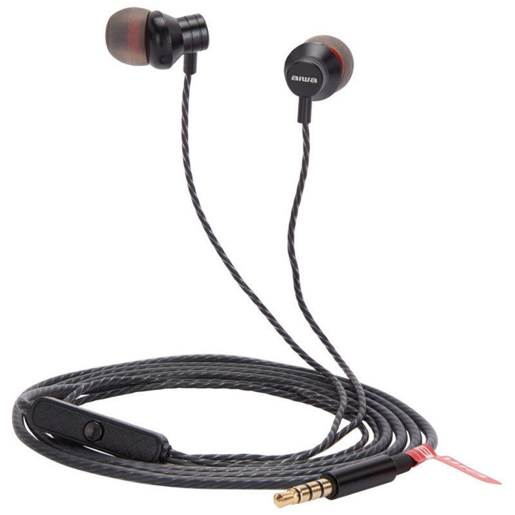 Alles AIWA slušalice In-Ear sa mikrofonom ESTM-50BK
