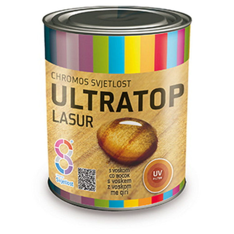 Alles ULTRATOP lazurni premaz za drvo boja mahagonija 0,75 l