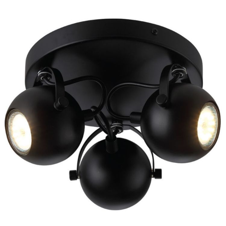 Alles Stropna svjetiljka C10129-3 3xGU10 MATT BLACK