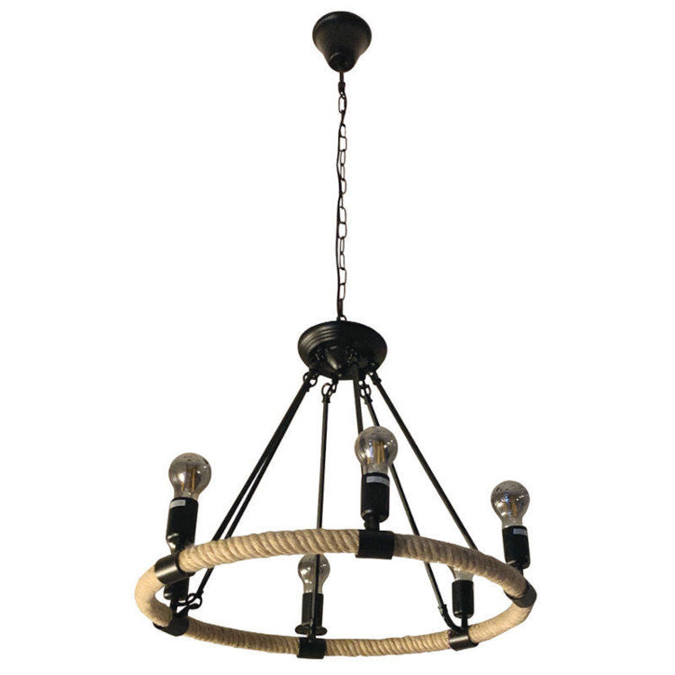 Alles Visilica LOFT 186-6 Black/Brown 6xE27