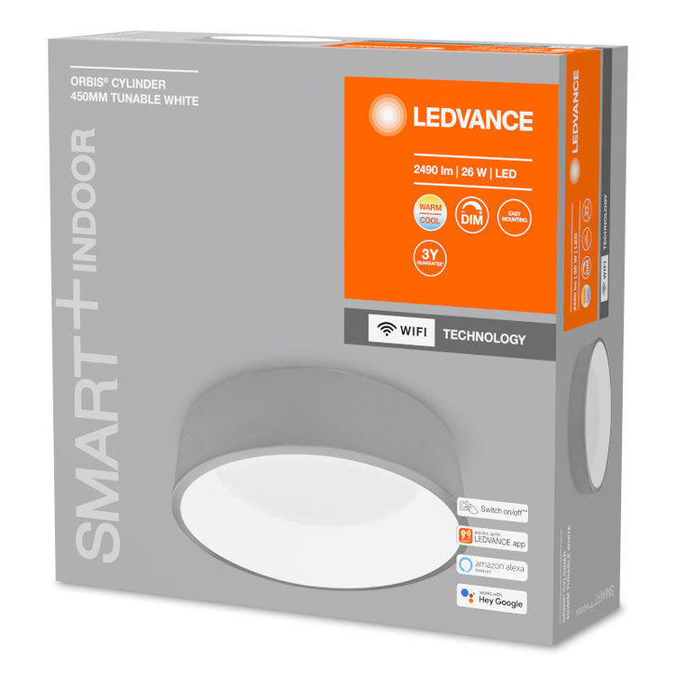 Alles LEDVANCE WIFI SMART+ ORBIS CYLINDER LED stropna svjetiljka SIVA