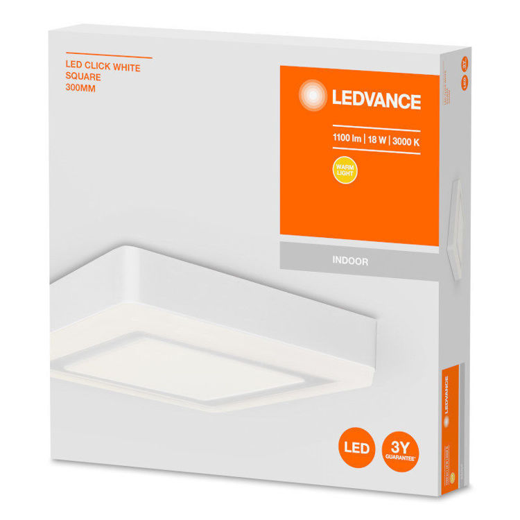 Alles LEDVANCE LED svjetiljka CLICK WHITE SQ 300 mm 18 W