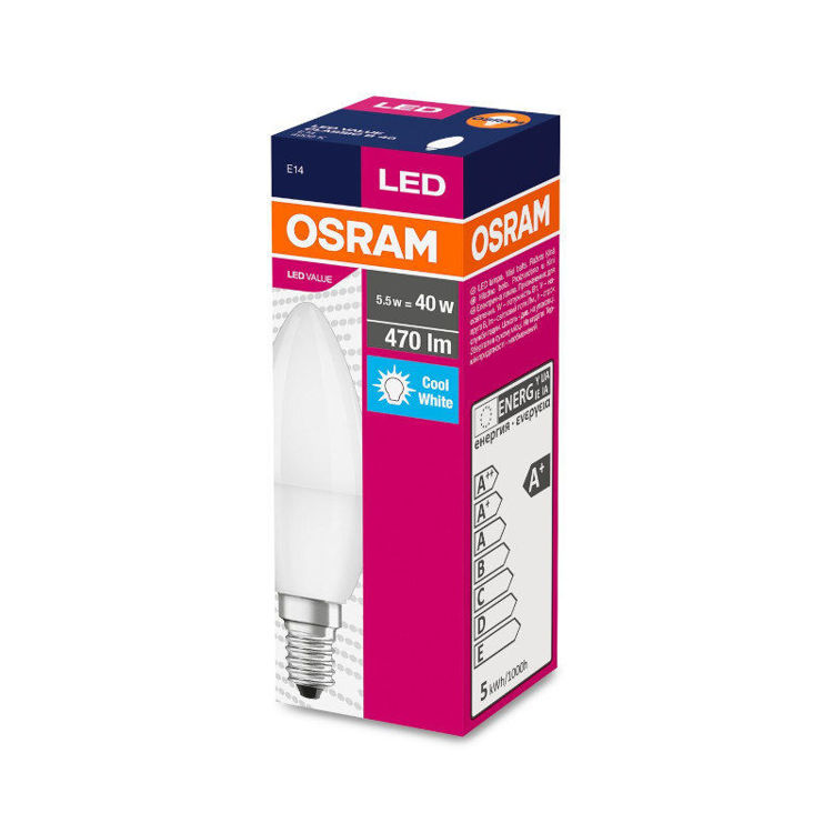 Alles OSRAM LED žarulja VALUE CLAS B 40 FR 4.9 W/4000 K E14