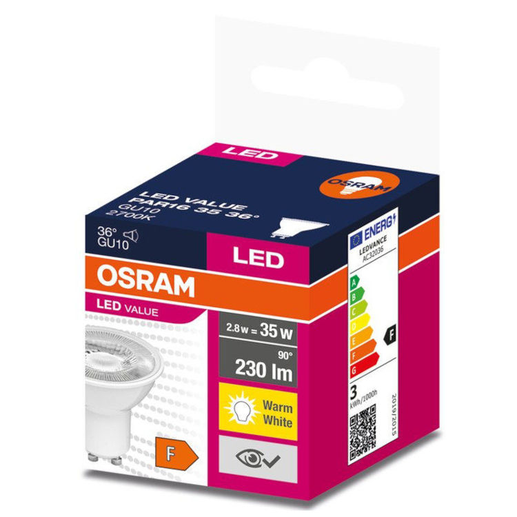 Alles OSRAM LED žarulja VALUE PAR 16 35 36° 2.8 W/2700 K GU10