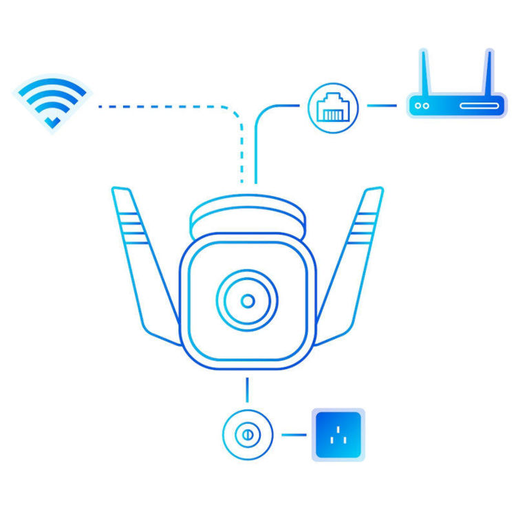 Alles TP-LINK bežična vanjska nadzorna kamera 2K Tapo C310