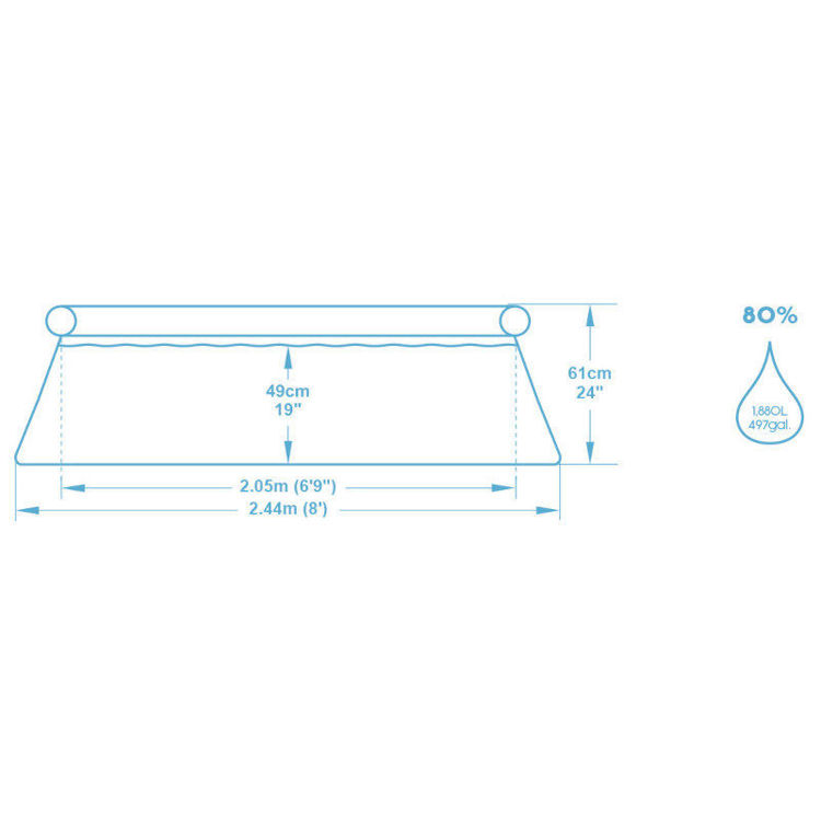 Alles BESTWAY bazen 244x61 cm s pumpom 57450