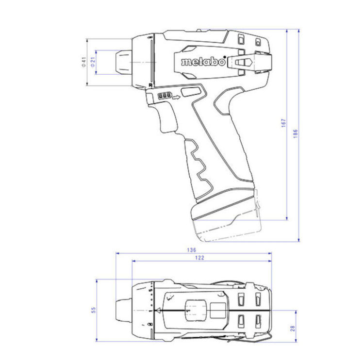 Alles METABO bušilica-odvijač AKU Powermaxx BS Basic 2X2Ah 