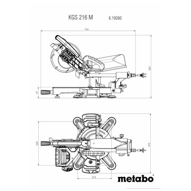 Alles METABO pila kružna KGS216M