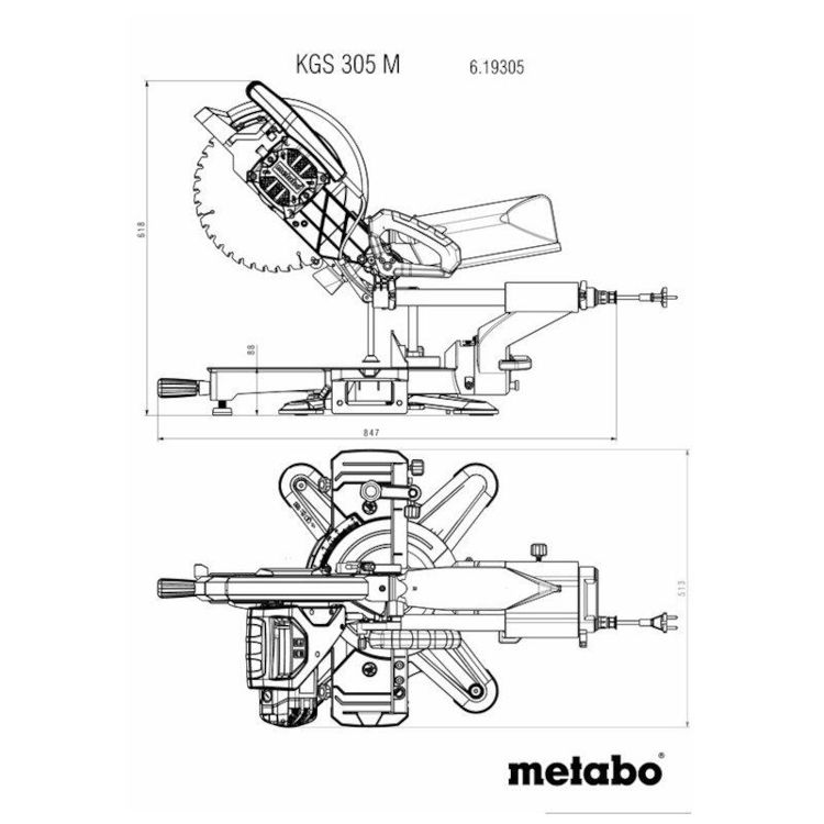 Alles METABO pila kružna KGS305M