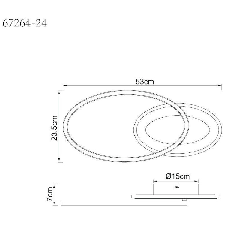 Alles GLOBO LED stropna svjetiljka 67264-2