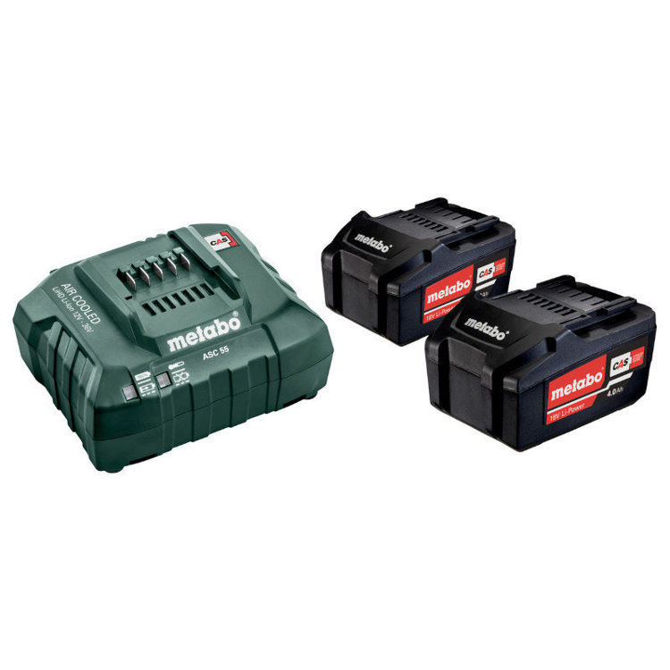 Alles METABO punjač i baterija 2 x 4,0 Ah basic set