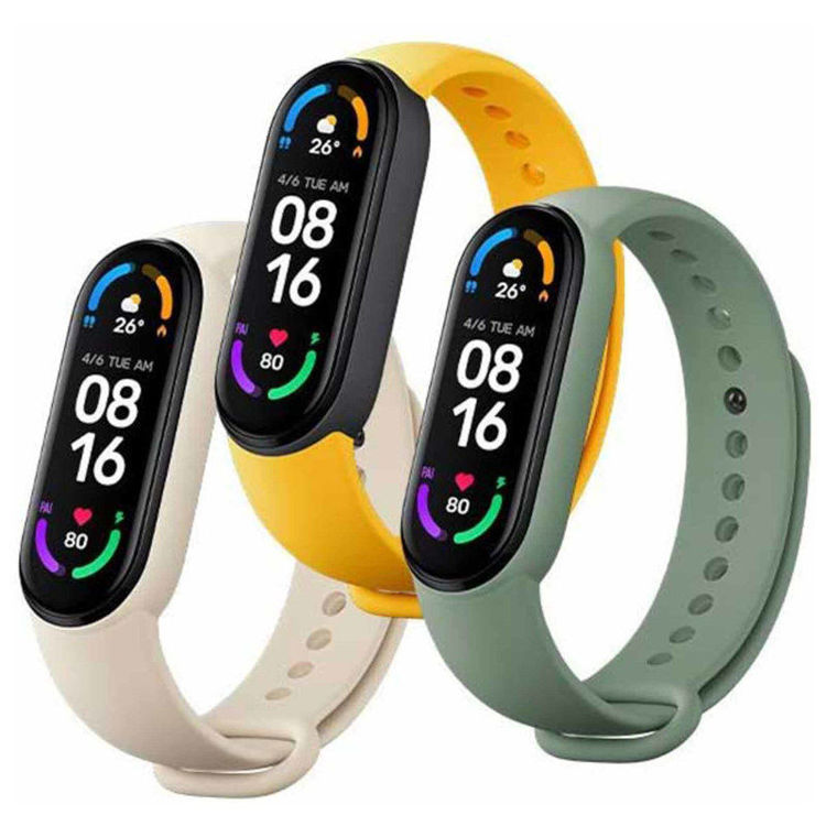 Alles XIAOMI pametna narukvice MI BAND 6 bijelo/zelena/žuta