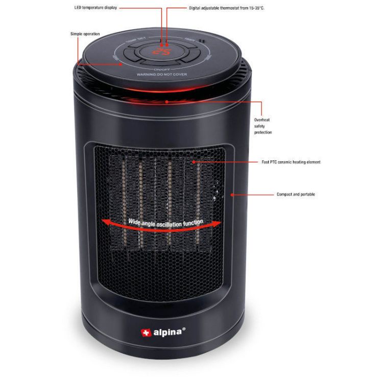 Alles ALPINA ventilatorska grijalica 230V
